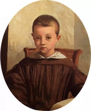 The Son of M. Edouard Delalain by Jean-Baptiste-Camille Corot - Oil Painting Reproduction