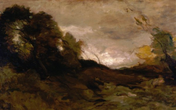 Main Product Photo of Vallee Solitaire  Painting by Jean-Baptiste-Camille Corot