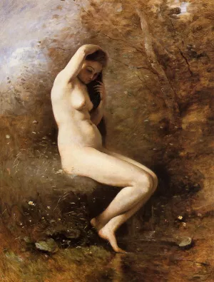 Venus at Her Bath by Jean-Baptiste-Camille Corot - Oil Painting Reproduction