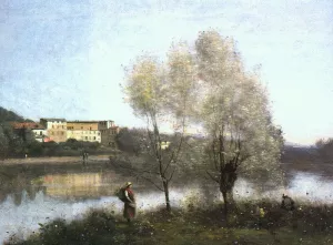 Ville d'Avray Oil painting by Jean-Baptiste-Camille Corot