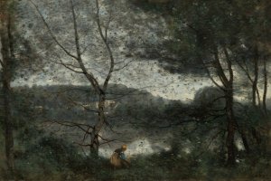 Ville-d'Avray by Jean-Baptiste-Camille Corot Oil Painting