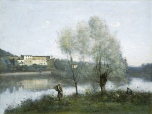 Ville-d'Avray by Jean-Baptiste-Camille Corot Oil Painting