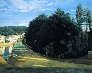 Ville d'Avray - the Chemin de Corot by Jean-Baptiste-Camille Corot Oil Painting