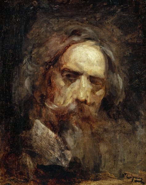 Autoportrait  by Jean-Baptiste Carpeaux - Hand-Painted Oil Painting Reproduction