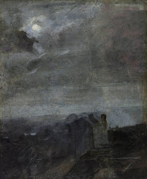 Main Product Photo of Crepuscule, effet de lune  Painting by Jean-Baptiste Carpeaux