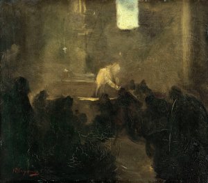 La Communion by Jean-Baptiste Carpeaux Oil Painting