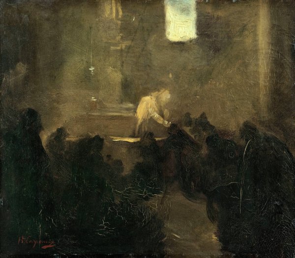 Main Product Photo of La Communion  Painting by Jean-Baptiste Carpeaux