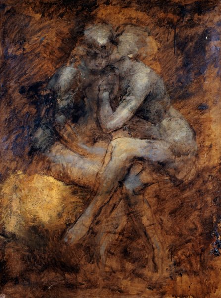 La confidence  by Jean-Baptiste Carpeaux - Hand-Painted Oil Painting Reproduction