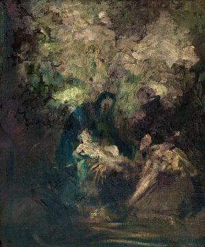 L'Adoration des bergers by Jean-Baptiste Carpeaux Oil Painting
