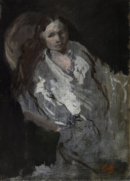 Madame Carpeaux en deshabille  by Jean-Baptiste Carpeaux - Hand-Painted Oil Painting Reproduction