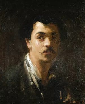 Portrait of The Sculptor Alexandre Falguiere by Jean-Baptiste Carpeaux Oil Painting