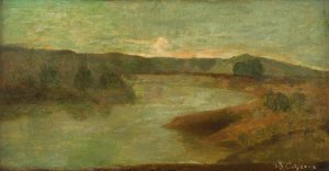 Riviere, Italie by Jean-Baptiste Carpeaux Oil Painting