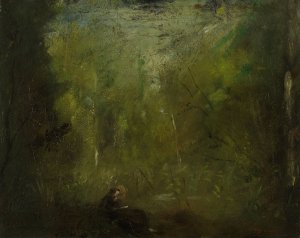 Solitude, la foret by Jean-Baptiste Carpeaux Oil Painting