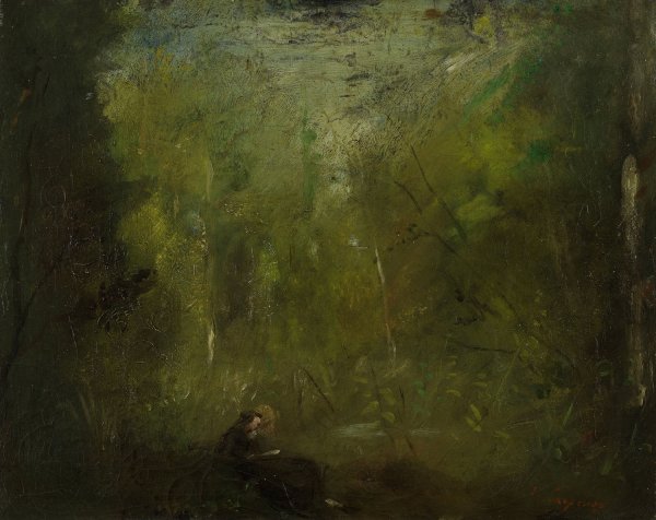 Main Product Photo of Solitude, la foret  Painting by Jean-Baptiste Carpeaux