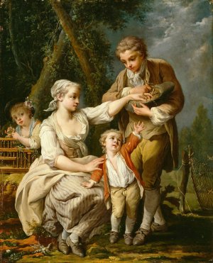 Bird's Nest by Jean-Baptiste Charpentier Oil Painting