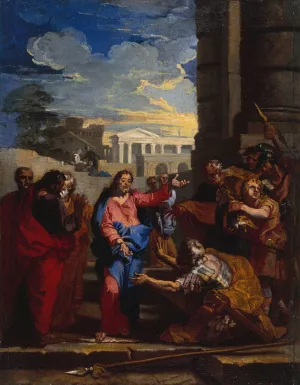 Le Christ et le centurion by Jean-Baptiste Corneille Oil Painting