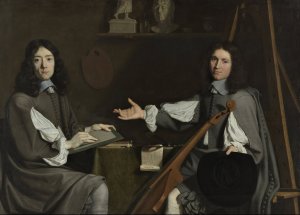 Jean Baptiste de Champaigne and Nicolas de Plattemontagne by Jean-Baptiste De Champaigne Oil Painting
