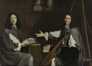 Jean Baptiste de Champaigne and Nicolas de Plattemontagne by Jean-Baptiste De Champaigne Oil Painting