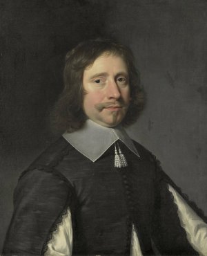 Portrait of a Man, possibly Philippe de la Tremoille, Count of Olonne by Jean-Baptiste De Champaigne Oil Painting
