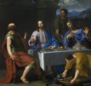 Supper at Emmaus by Jean-Baptiste De Champaigne Oil Painting