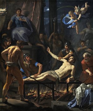 The Martyrdom of Saint Lawrence by Jean-Baptiste De Champaigne Oil Painting