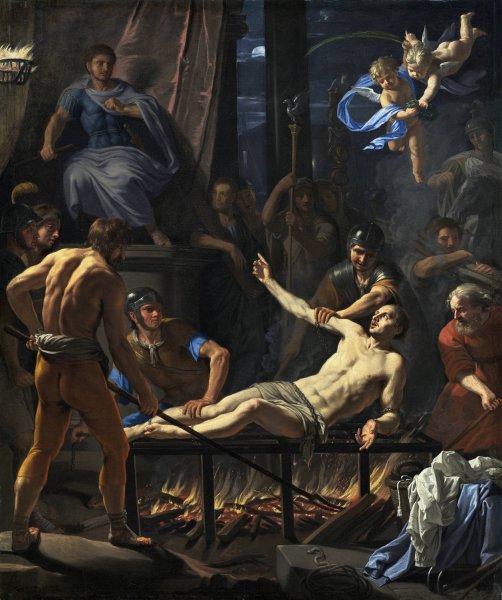 Main Product Photo of The Martyrdom of Saint Lawrence  Painting by Jean-Baptiste De Champaigne