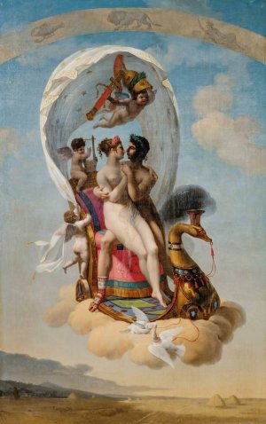 The Four Seasons-Spring by Jean Baptiste Debret Oil Painting