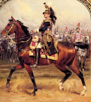 Le General d'Hautpoul a Cheval painting by Jean Baptiste Edouard Detaille