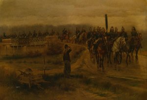 Mon Ancien Regiment by Jean-Baptiste Edouard Detaille Oil Painting
