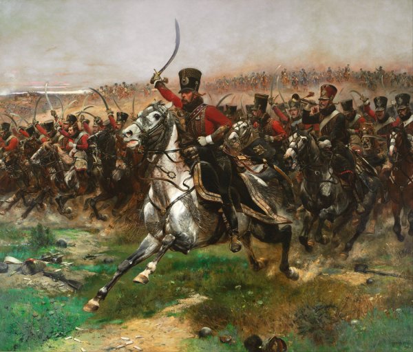 Vive L'Empereur  by Jean-Baptiste Edouard Detaille - Hand-Painted Oil Painting Reproduction