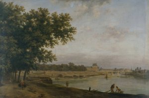 Les Tuileries et le Pont Royal, vus du Cours-la-Reine by Jean-Baptiste Francois Genillion Oil Painting