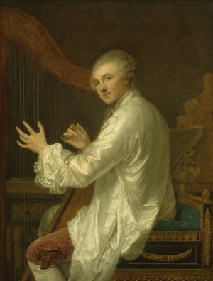 Ange Laurent de La Live de Jully by Jean-Baptiste Greuze Oil Painting