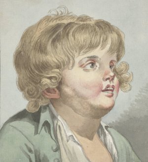 Boy's Head by Jean-Baptiste Greuze Oil Painting
