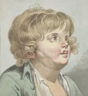 Boy's Head by Jean-Baptiste Greuze Oil Painting