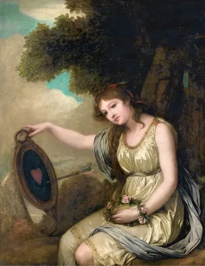 Jeune Fille Assise by Jean-Baptiste Greuze Oil Painting