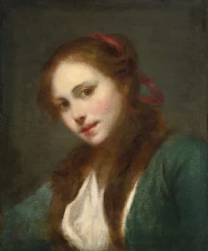 La Polonaise by Jean-Baptiste Greuze Oil Painting