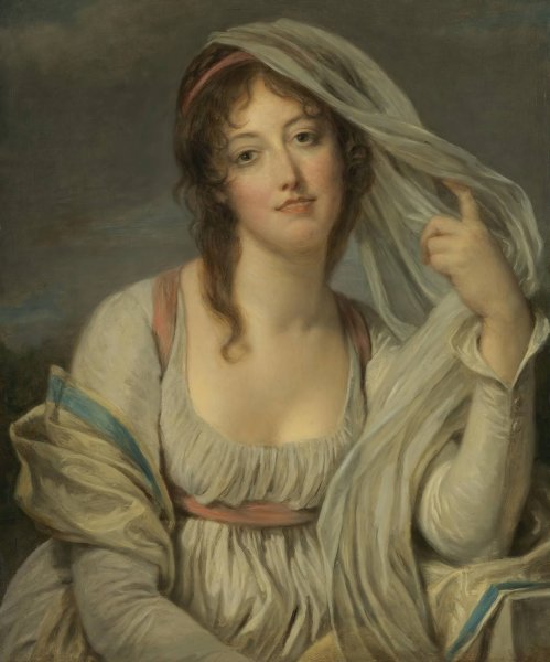 Main Product Photo of Portrait Of Madame Van Westrenen Of Tremaat  Painting by Jean-Baptiste Greuze