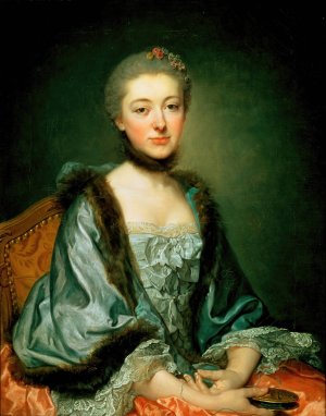 Portrait of Marie Angelique Verany de Varennes, Mme Georges Gougenot de Croissy Oil painting by Jean-Baptiste Greuze
