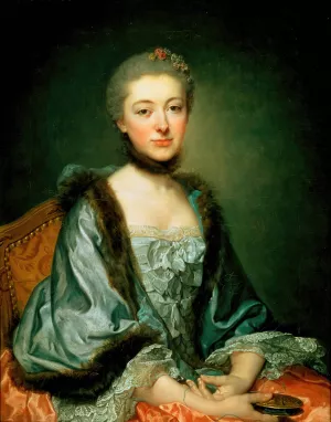 Portrait of Marie Angelique Verany de Varennes, Mme Georges Gougenot de Croissy by Jean-Baptiste Greuze Oil Painting