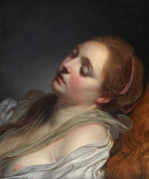 The Dreamer by Jean-Baptiste Greuze Oil Painting