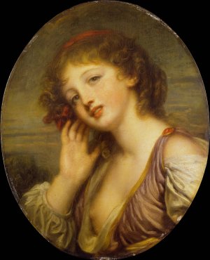 The Listening Woman by Jean-Baptiste Greuze Oil Painting