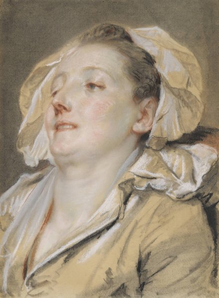 The Well-Loved Mother  by Jean-Baptiste Greuze - Hand-Painted Oil Painting Reproduction