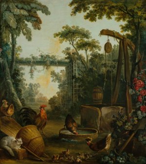 Paysage rustique by Jean-Baptiste Huet Oil Painting