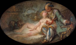 La Sultane by Jean-Baptiste Le Prince Oil Painting