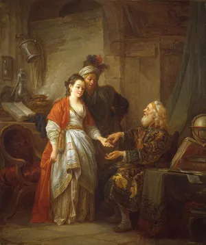 The Fortune Teller by Jean-Baptiste Le Prince Oil Painting