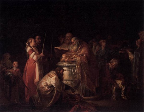 Main Product Photo of The Russian Baptism Painting by Jean-Baptiste Le Prince
