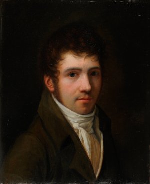 Autoportrait by Jean-Baptiste-Louis Germain Oil Painting