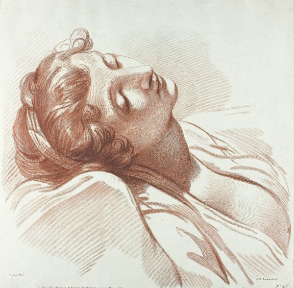 Head of a Young Woman Asleep  by Jean-Baptiste Lucien - Hand-Painted Oil Painting Reproduction