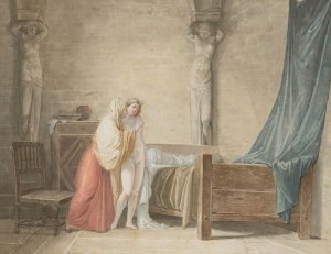 Les Derniers Conseils by Jean-Baptiste Mallet Oil Painting