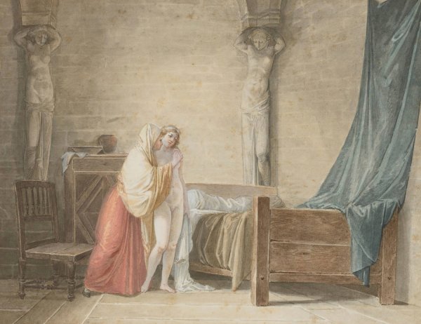 Main Product Photo of Les Derniers Conseils Painting by Jean-Baptiste Mallet
